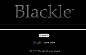 Blackle- make your Google page black